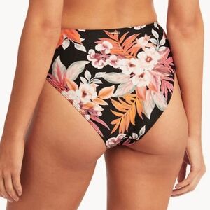 Nwt SEA LEVEL AUSTRALIA RETRO HIGH WAIST TROPICAL SWIM Wrap Front Bottom Bikini